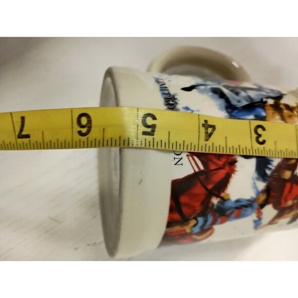 Vintage Stetson Limited Edition Cowboys Winter Scene Large Beer Stein Mug - Picture 11 of 12